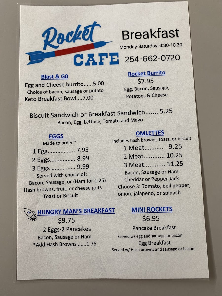 Menu Rocket Cafe-1